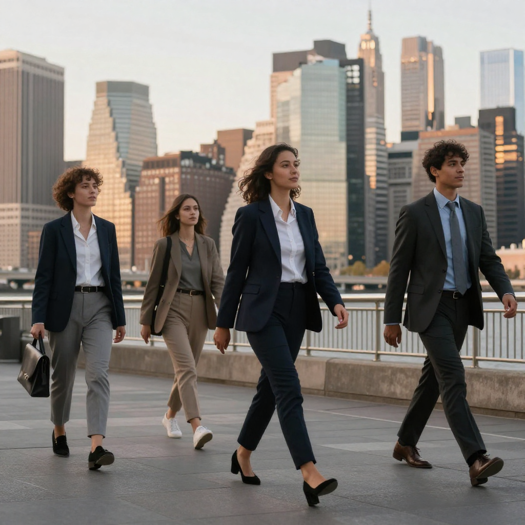 Successful diverse professional team celebrating achievement in New York